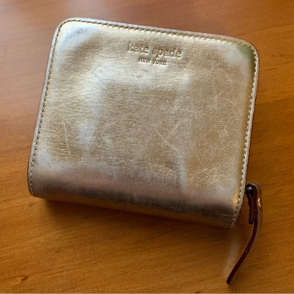 Kate Spade Vintage 2000s Square Gold Wallet
